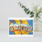 Vintage Grüße von Cincinnati, Ohio Postkarte (Stehend Vorderseite)