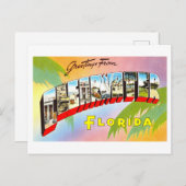 Vintage Grüße von Clearwater, Florida Postkarte (Vorne/Hinten)