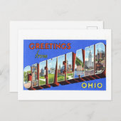 Vintage Grüße von Cleveland, Ohio Postkarte (Vorne/Hinten)