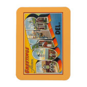 Vintage Grüße von Dover Delaware Magnet (Vertikal)