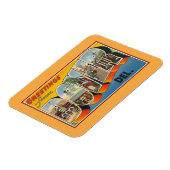 Vintage Grüße von Dover Delaware Magnet (Linke Seite)