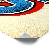 Vintage Grüße von Genua Poster (Ecke)