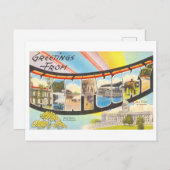 Vintage Grüße von Kentucky Postkarte (Vorne/Hinten)