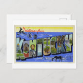 Vintage Grüße von Kentucky Postkarte (Vorne/Hinten)