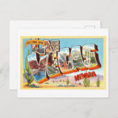 Vintage Grüße von Las Vegas, Nevada Postkarte (Vorne/Hinten)