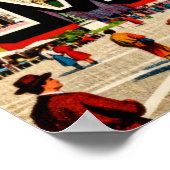 Vintage Grüße von Mailand Poster (Ecke)