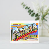 Vintage Grüße von Marfa, Texas, Postkarte (Stehend Vorderseite)