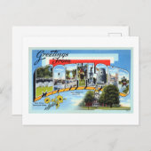 Vintage Grüße von Maryland Reiseplakat Postkarte (Vorne/Hinten)