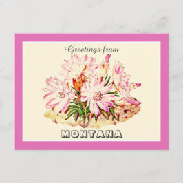 Vintage Grüße von Montana Bitterroot Postkarte