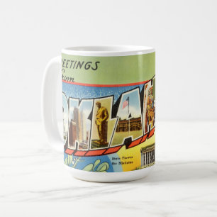 Vintage Grüße von Oklahoma Travel Kaffeetasse