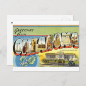 Vintage Grüße von Oklahoma Travel Postkarte (Vorne/Hinten)