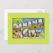 Vintage Grüße von Panama City FLA Postkarte (Vorne/Hinten)