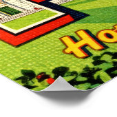 Vintage Grüße von Pisa Poster (Ecke)