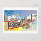 Vintage Grüße von Rhode Island Postkarte (Vorderseite)
