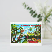 Vintage Grüße von Route 66 in Missouri Postkarte (Stehend Vorderseite)