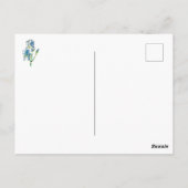 Vintage Grüße von Tennessee Blue Iris Postkarte (Rückseite)