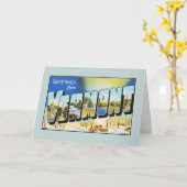 Vintage Grüße von Vermont Karte (Gelbe Blume)