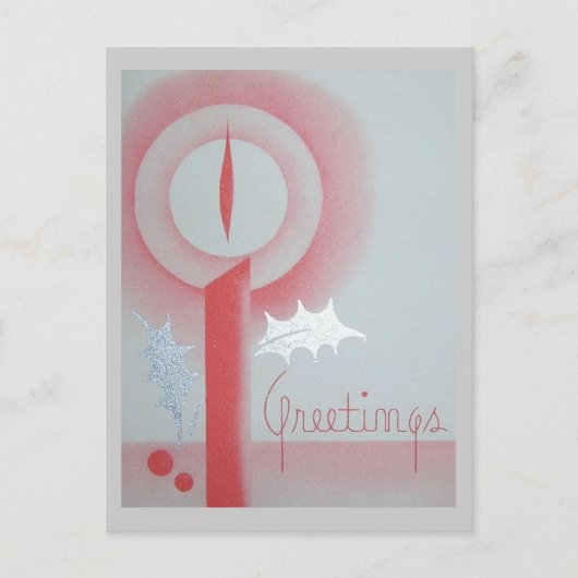 Vintage Grüße von Weihnachten (Vorderseite)