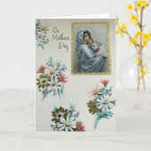 Vintage Grußkarte der religiösen Mutter Karte (Gelbe Blume)