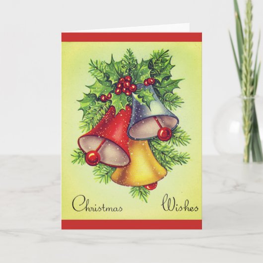 Vintage Grußkarte Feiertagskarte (Vorderseite)