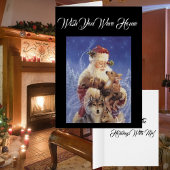 Vintage Grußkarte für den Weihnachtsbär