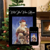 Vintage Grußkarte für den Weihnachtsbär