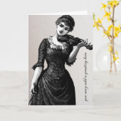 Vintage Grußkarte Karte (Gelbe Blume)