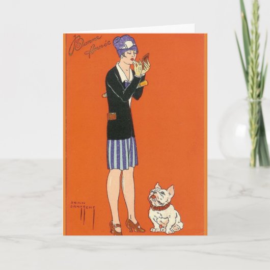 Vintage Grußkarte Karte (Vorderseite)