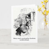 Vintage Grußkarte Karte (Gelbe Blume)