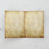 Vintage Grußkarte mit Niedlicher Illustration Karte (Innenseite)