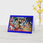 Vintage Grußkarte vom 4. Juli 7 Karte (Gelbe Blume)