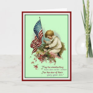 Vintage-Grußkarte zum Memorial Day Karte