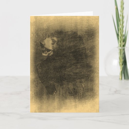 Vintage Grußkarten für Black Bar Karte (Vorderseite)