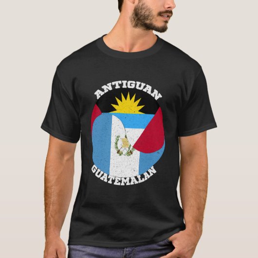 Vintage guatemaltekische Antiguanische Flagge Anti T-Shirt (Vorderseite)