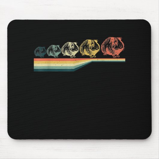 Vintage Guinea Schweinegeschenke Mousepad (Vorne)