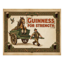 Vintage Guinness für Kraft Premium-Kunstposter |