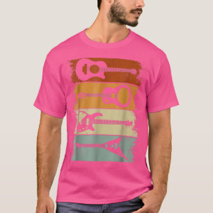 Vintage Guitar Gift For Men Women Music Band Guita T-Shirt