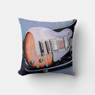 Vintage guitarist birthday gift kissen