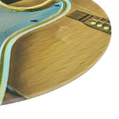 Vintage guitarist birthday gift schneidebrett (Ecke)
