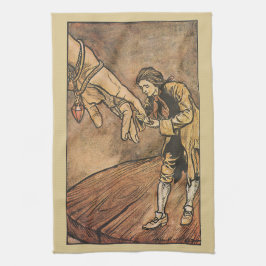 Vintage Gullivers Reisen von Arthur Rackham Geschirrtuch