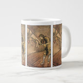 Vintage Gullivers Reisen von Arthur Rackham Jumbo-Tasse (Vorderseite Rechts)