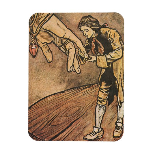 Vintage Gullivers Reisen von Arthur Rackham Magnet (Vertikal)