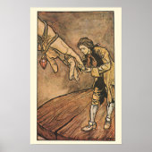 Vintage Gullivers Reisen von Arthur Rackham Poster (Vorne)