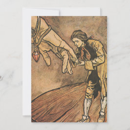 Vintage Gullivers Reisen von Rackham Einladung