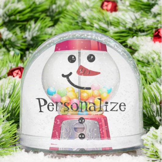 Vintage Gumball machine snowman snow globe Schneekugeln