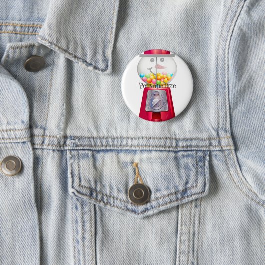 Vintage Gumball-Schneemaschine Button (Beispiel)