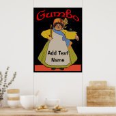 Vintage Gumbo Cook Poster (Küche)
