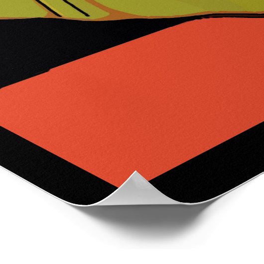 Vintage Gumbo Cook Poster (Ecke)