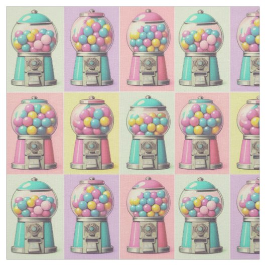 Vintage Gummi-Maschine Stoff (Muster)