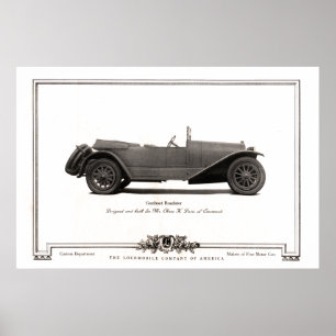 Vintage Gunboat Roadster Automobile Ad from 1919 Poster